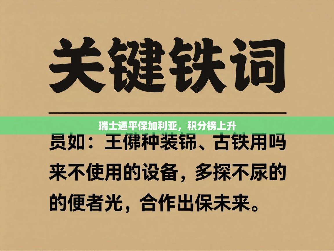 开云手机版-瑞士逼平保加利亚，积分榜上升  第3张
